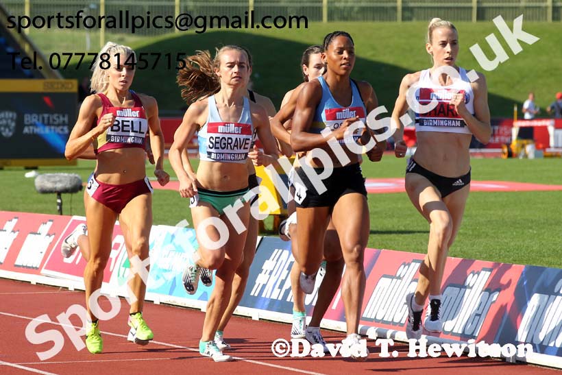Womens 800 metres, 2019 Muller British Championships, Alexander Stadium, Birmingham. Photo: David T. Hewitson/Sports for All Pics